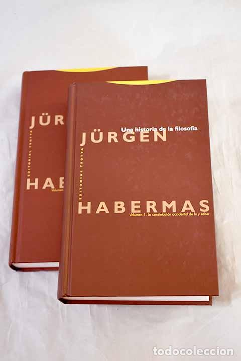 Libros: Una historia de la filosof&iacute;a.- Habermas, Jurgen