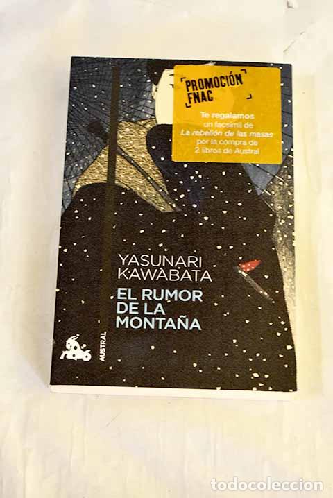 Libros: El rumor de la monta&ntilde;a.- Kawabata, Yasunari
