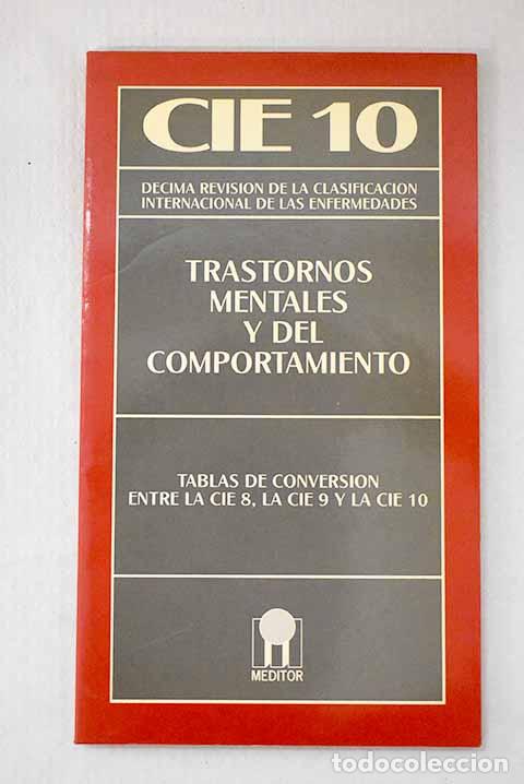 Libros: CIE 10, trastornos mentales y del comportamiento