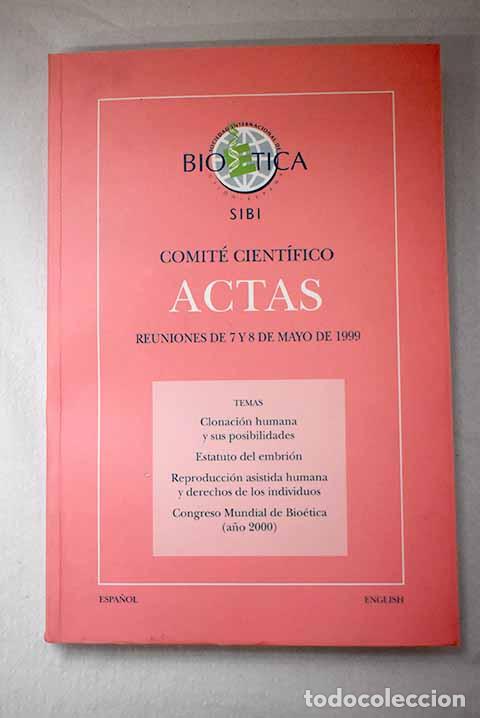 Libros: Actas: reuniones de 7 y 8 de mayo de 1999