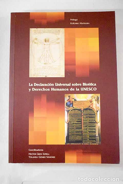 Libros: La Declaracion universal sobre bio&eacute;tica y derechos humanos de la UNESCO