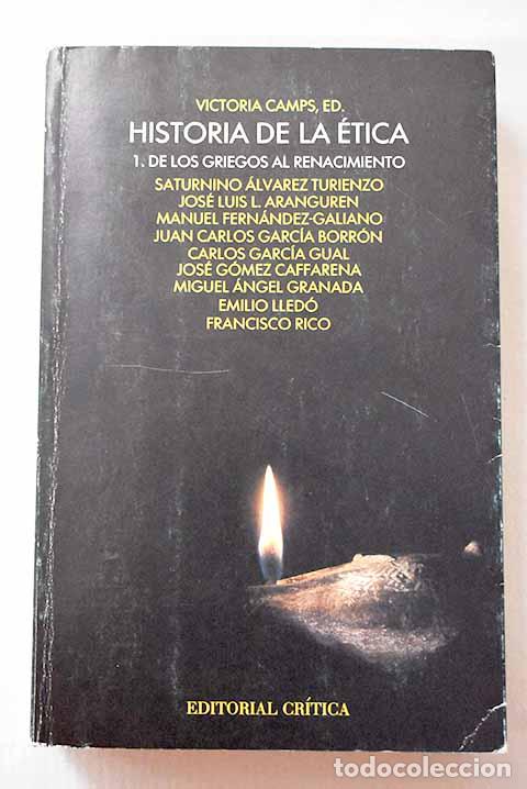 Libros: Historia de la &eacute;tica, Tomo I