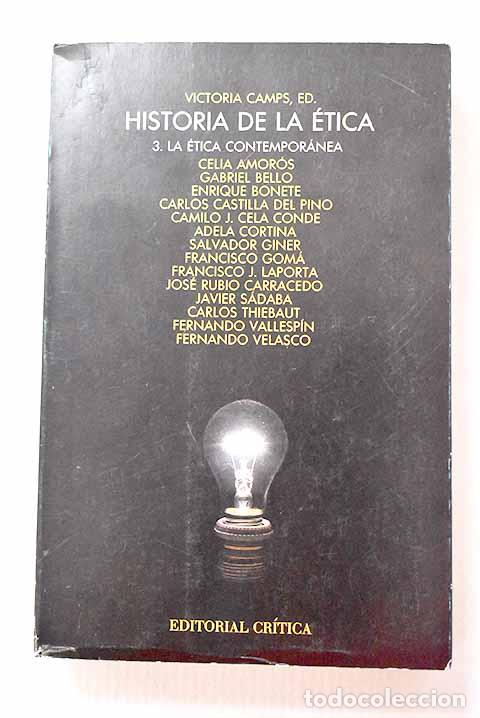 Libros: Historia de la &eacute;tica, Tomo III