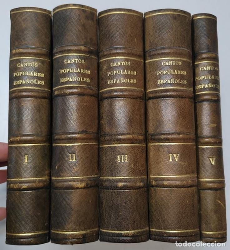 Libros: Cantos populares espa&ntilde;oles (5 tomos) - Francisco Rodr&iacute;guez Mar&iacute;n