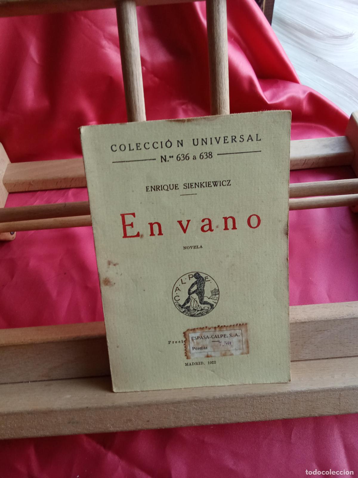 Libros: En vano. Enrique Sienkiewicz N.5073