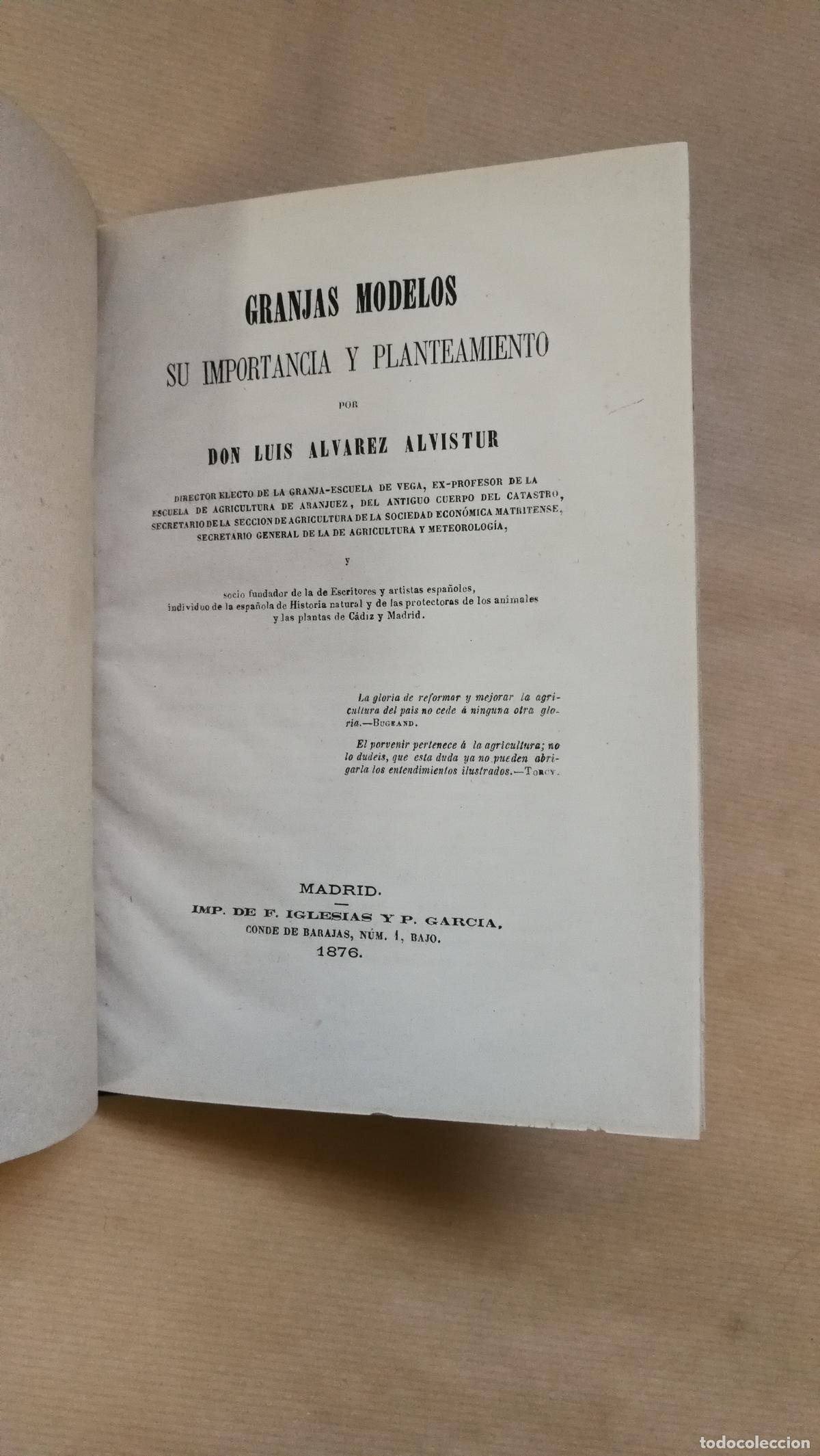 Libros: Granjas modelos: su importancia y planteamiento - Luis &Aacute;lvarez Alvistur