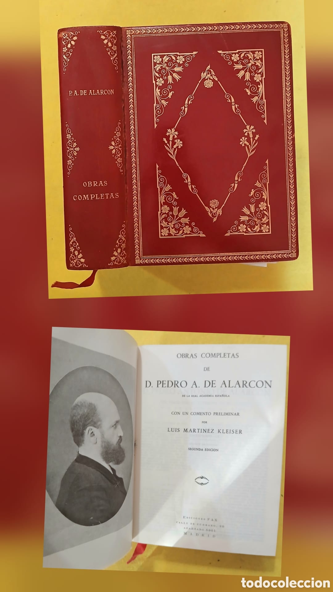 Libros: obras completas de don Pedro A. de Alarc&oacute;n