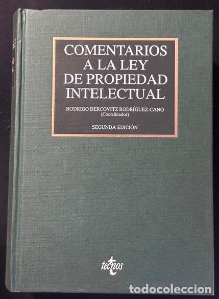 Libros: COMENTARIOS A LA LEY DE PROPIEDAD INTELECTUAL - BERCOVITZ RODRIGUEZ-CANO, Rodrigo