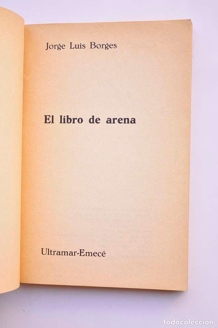 Libros: El libro de arena - BORGES, Jorge Luis - Foto 2