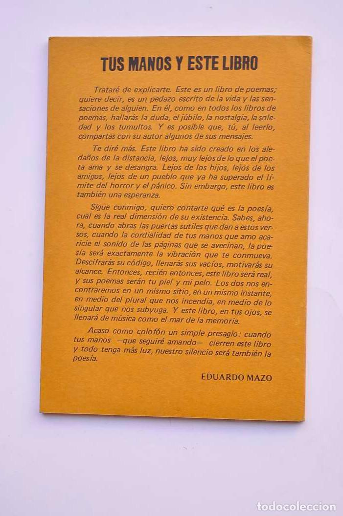 Libros: Poemas en eclipse - MAZO, Eduardo - Foto 4