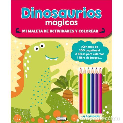 Libros: DINOSAURIOS M&Aacute;GICOS. MI MALETA DE ACTIVIDADES Y COLOREAR - AAVV