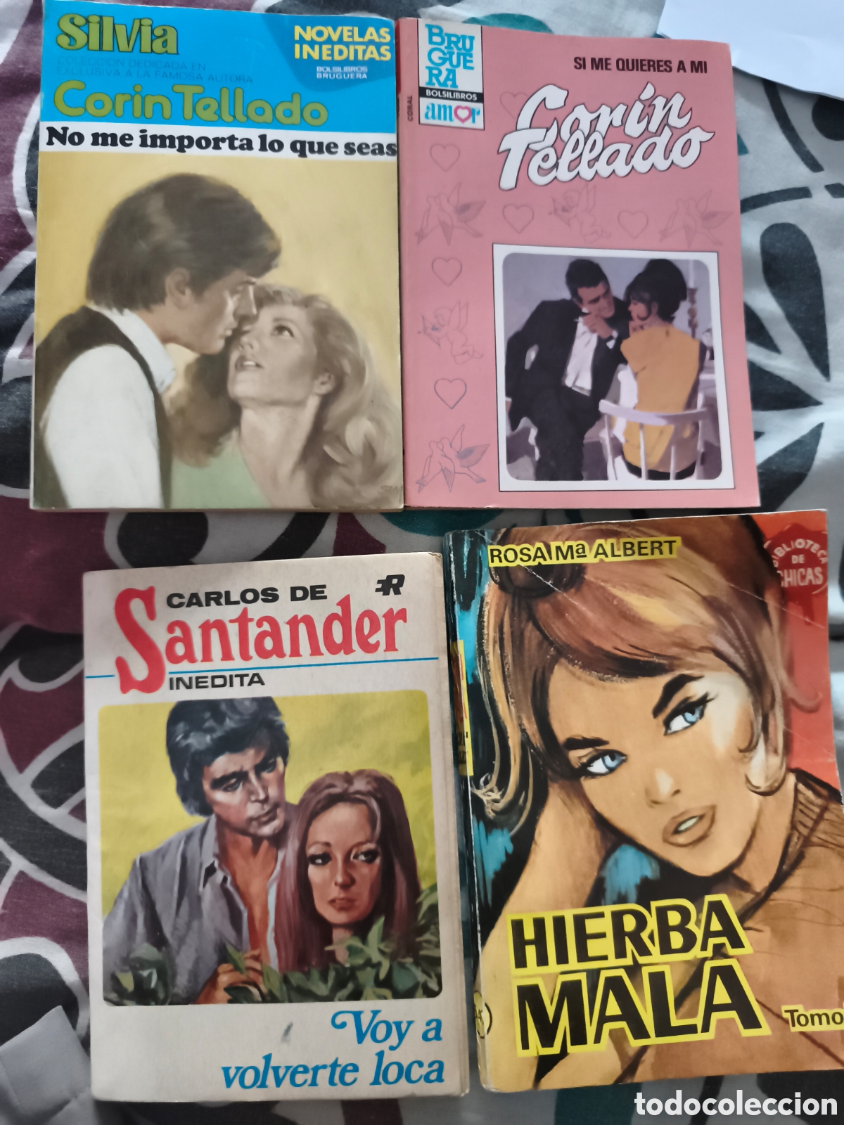 Libros: 4 NOVELAS. CORIN TELLADO.CARLOS SANTANDER.ROSA MARIA ALBERT