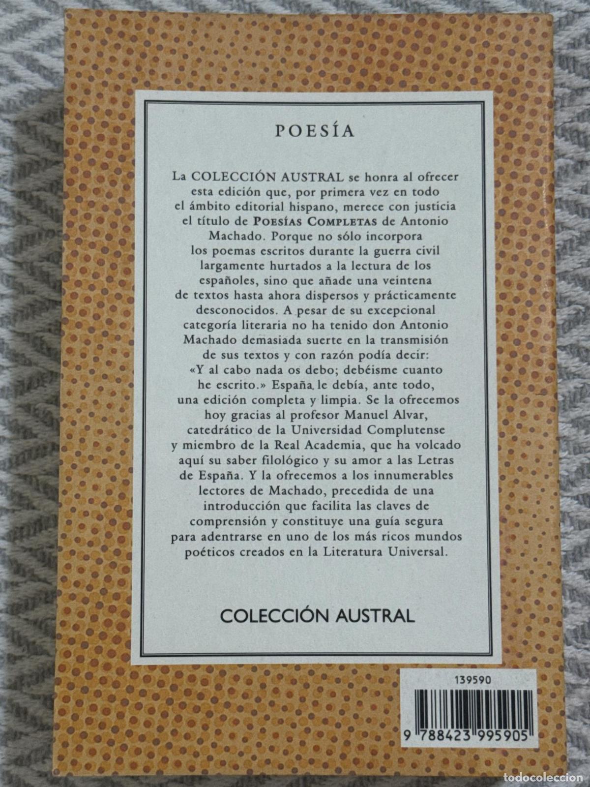 Libros: Poes&iacute;as completas - Antonio Machado - Foto 3