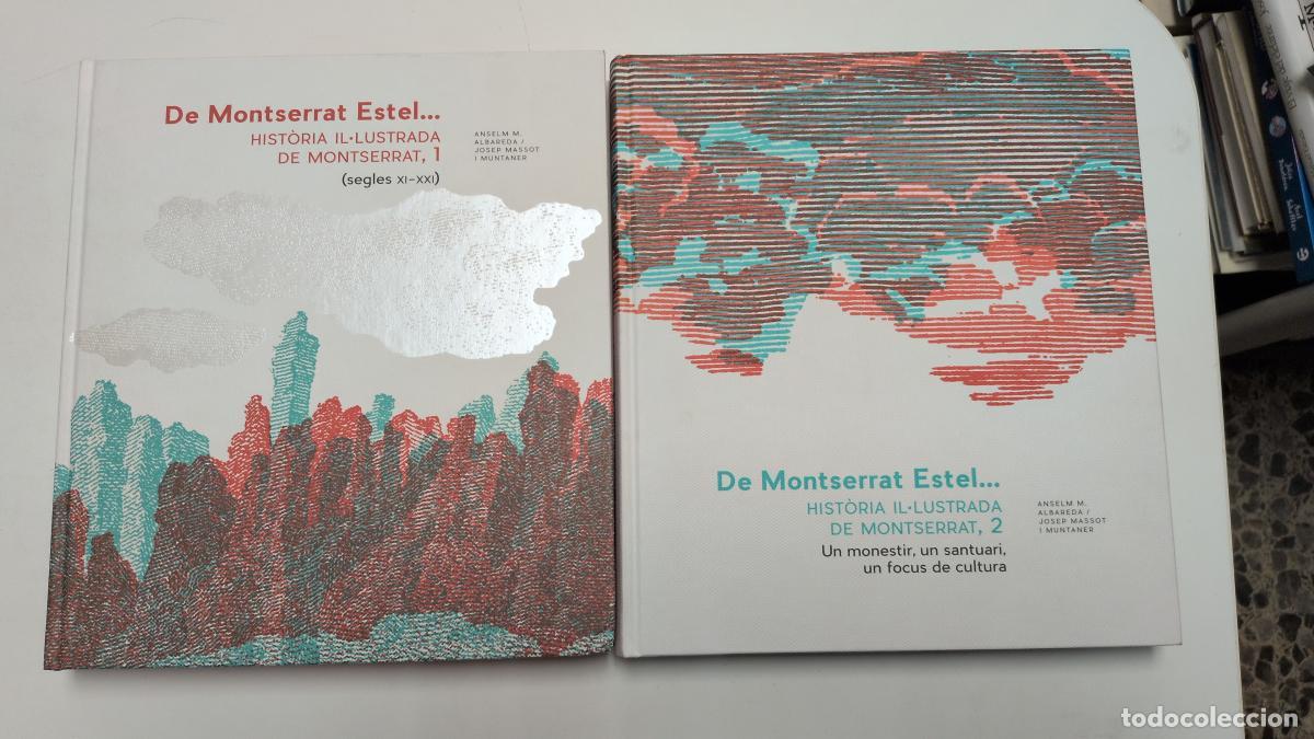 Libros: De Montserrat Estel... Hist&ograve;ria il&middot;lustrada de Montserrat (2 vols.) - Anselm M. Albareda, Josep Mass
