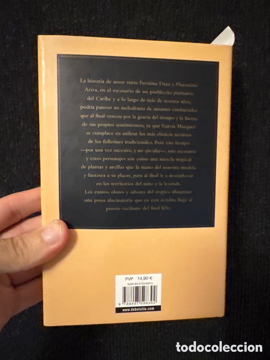 Libros: GARC&Iacute;A M&Aacute;RQUEZ, Gabriel. - El amor en los tiempos del c&oacute;lera. - Foto 4