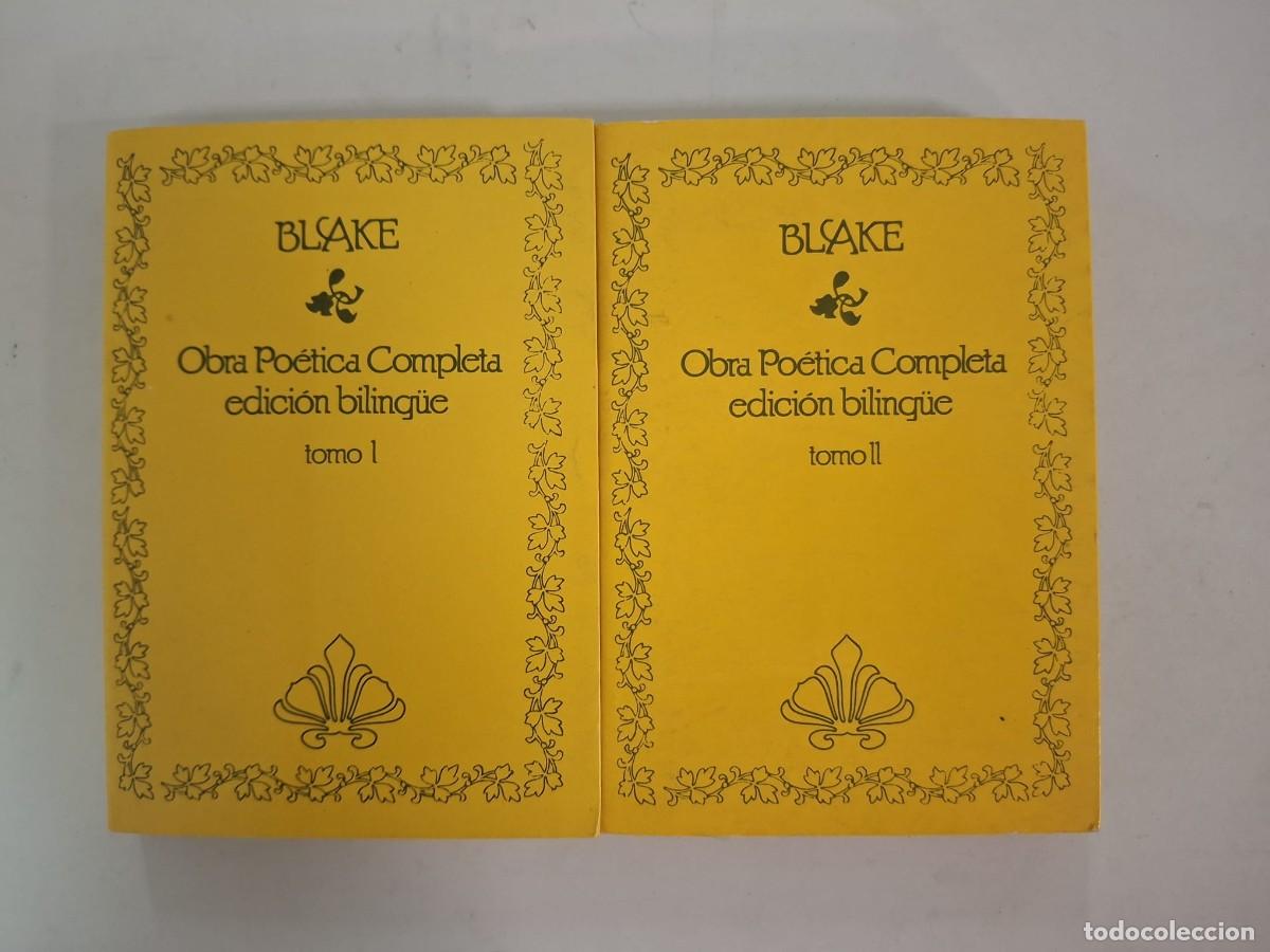 Libros: LIBRO BLAKE, OBRA PO&Eacute;TICA COMPLETA, EDICI&Oacute;N BILING&Uuml;E, TOMOS I Y II