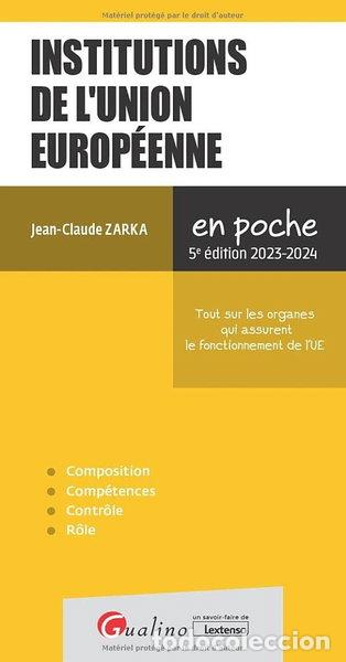 Libros: Institutions de l'Union europ&eacute;enne- 9782297222549