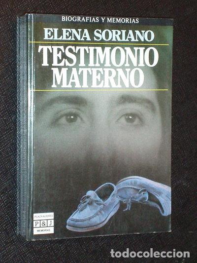 B&uuml;cher: Testimonio materno- 9788401351365
