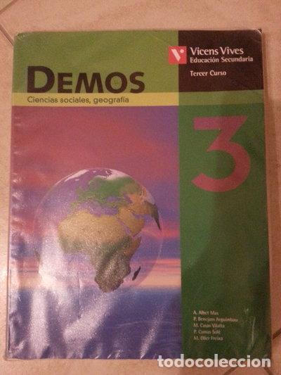 books: Demos 3 Ciencias Sociales, Geograf&iacute;a- 9788431614652