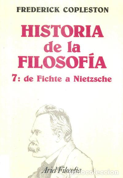 books: Historia de la filosof&iacute;a, VII. De Fichte a Nietzsche- 9788434487062