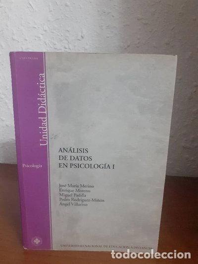 Livres: An&aacute;lisis de datos en psicolog&iacute;a I- 9788436246100