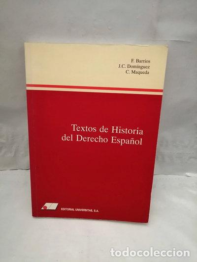 Libri di seconda mano: Textos de historia del derecho espa&ntilde;ol- 9788479911355