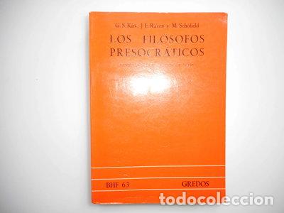 Libri di seconda mano: Los fil&oacute;sofos presocr&aacute;ticos- 9788424912499
