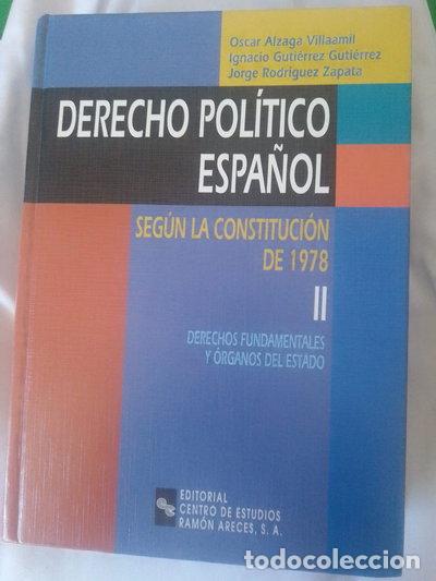 Livres: Derecho Pol&iacute;tico Espa&ntilde;ol- 9788480043052