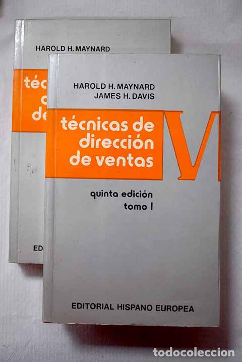 Libros: Tecnicas de direcci&oacute;n de ventas.- Maynard, Harold Howard - Foto 1