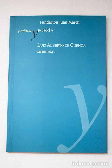 Libros: Luis Alberto de Cuenca.- Cuenca, Luis Alberto de