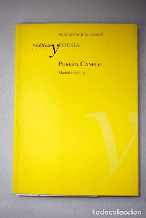 Libros: Pureza Canelo: Canelo, Pureza.- Canelo, Pureza