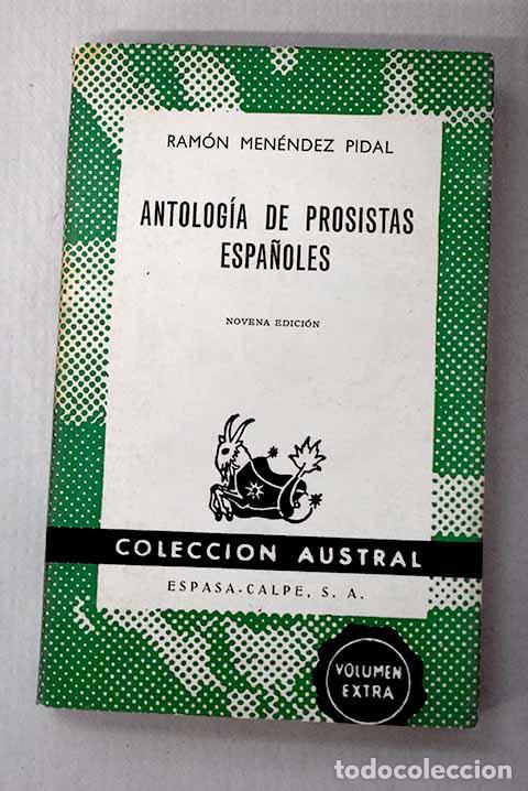 Livres: Antolog&iacute;a de prosistas espa&ntilde;oles