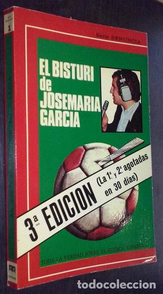 books: El bistur&iacute; de Jos&eacute; Mar&iacute;a Garc&iacute;a- 9788473880015