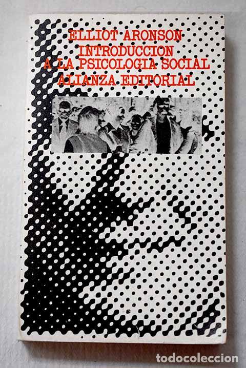 Libros: Introducci&oacute;n a la psicolog&iacute;a social.- Aronson, Elliot