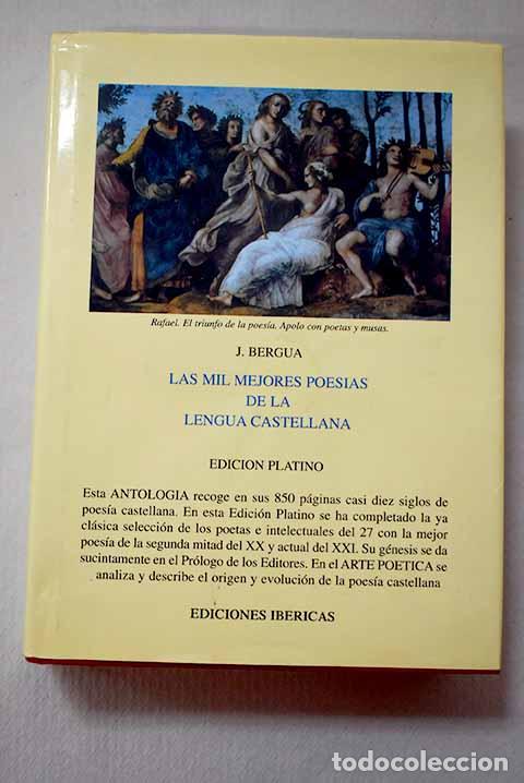 Libros: Las mil mejores poes&iacute;as de la lengua castellana: ocho siglos de poes&iacute;a espa&ntilde;ola e hispanoamericana