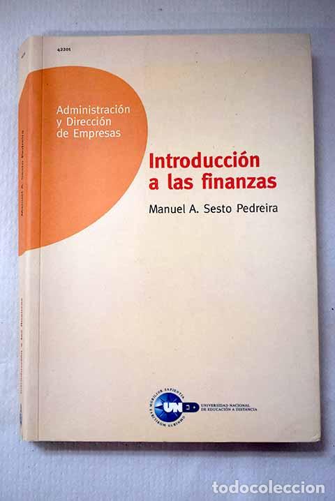 Libros: Introducci&oacute;n a las finanzas.- Sesto Pedreira, Manuel - Foto 1