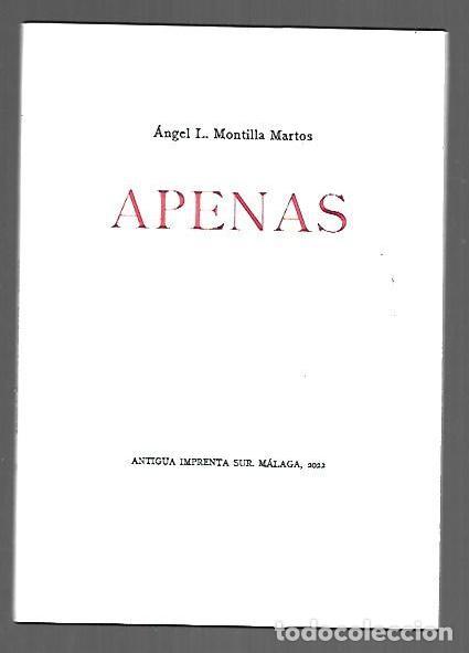 Libros: APENAS - MONTILLA MARTOS, ANGEL L.