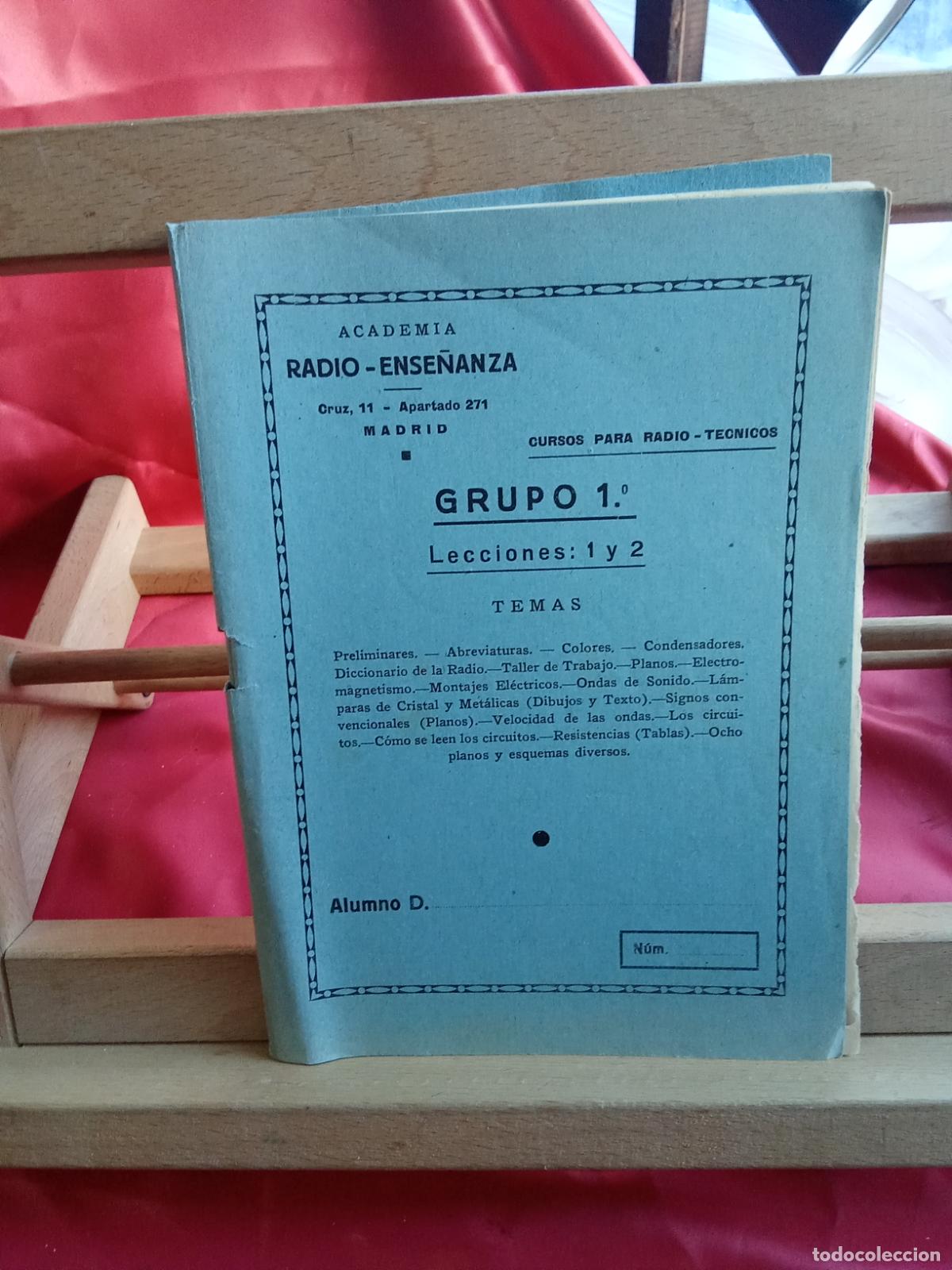 Libros: Academia Radio-Ense&ntilde;anza. Grupo 1&ordm;, lecciones 1 y 2 L.9601-2127
