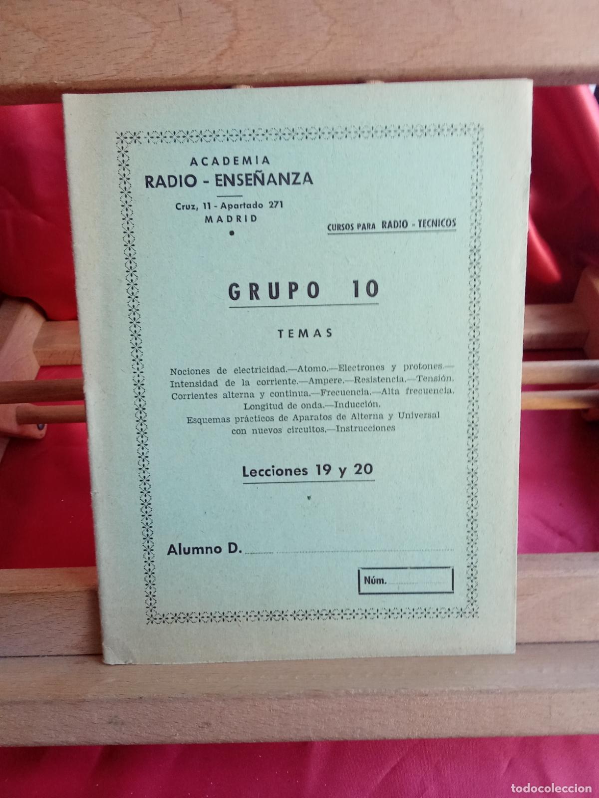 Libros: Academia Radio-Ense&ntilde;anza. Grupo10&ordm;, lecciones 19 y 20 L.9601-2130