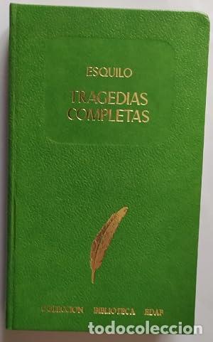 Libros: TRAGEDIAS COMPLETAS - Esquilo