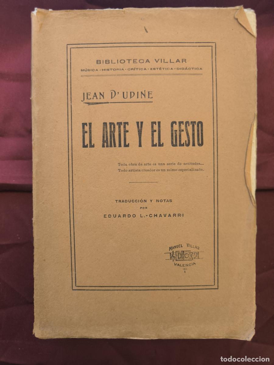Libros: El arte y el gesto. - Jean d'Udine