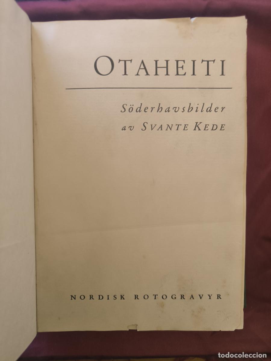 Libros: Otaheiti: s&ouml;derhavsbilder av Svante Kede. - Svante Gustav Adolf Kede