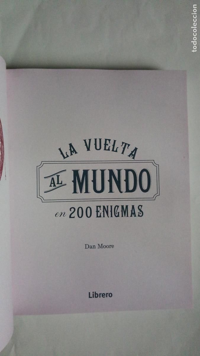 Libros: La vuelta al mundo en 200 enigmas. Librero. - Foto 2