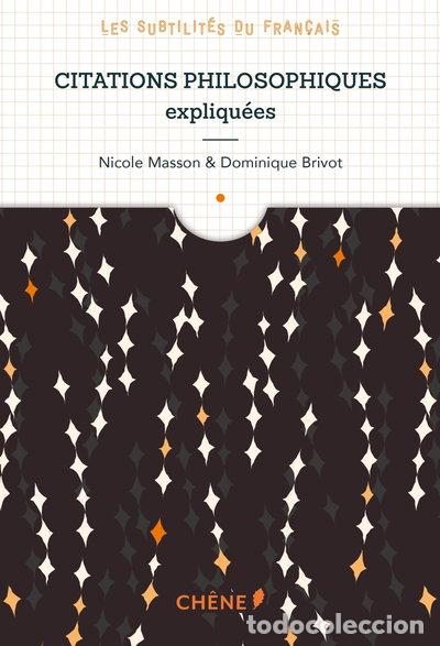Libros: Citations philosophiques expliqu&eacute;es- 9782812316227