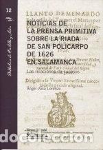 books: Noticias de la prensa primitiva sobre la riada de San Policarpo de 1626 en Sa...- 9788413117706