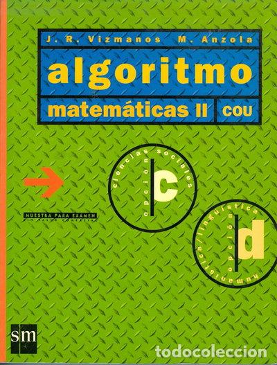 Libros: Algoritmo : matem&aacute;ticas II- 9788434845947