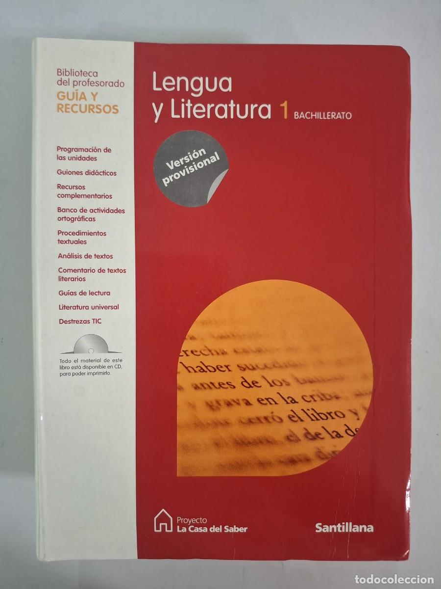 Libros: LIBRO LENGUA Y LITERATURA 1 BACHILLERATO SANTILLANA