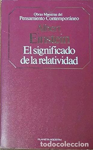 B&uuml;cher: El Significado de la Relatividad- 9788439500025