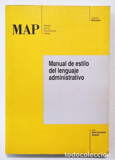 Livres: Manual de estilo del lenguaje administrativo- 9788487366130