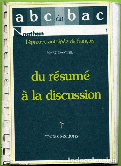Livros em segunda m&atilde;o: Du r&eacute;sum&eacute; &agrave; la discussion- 9782091700090